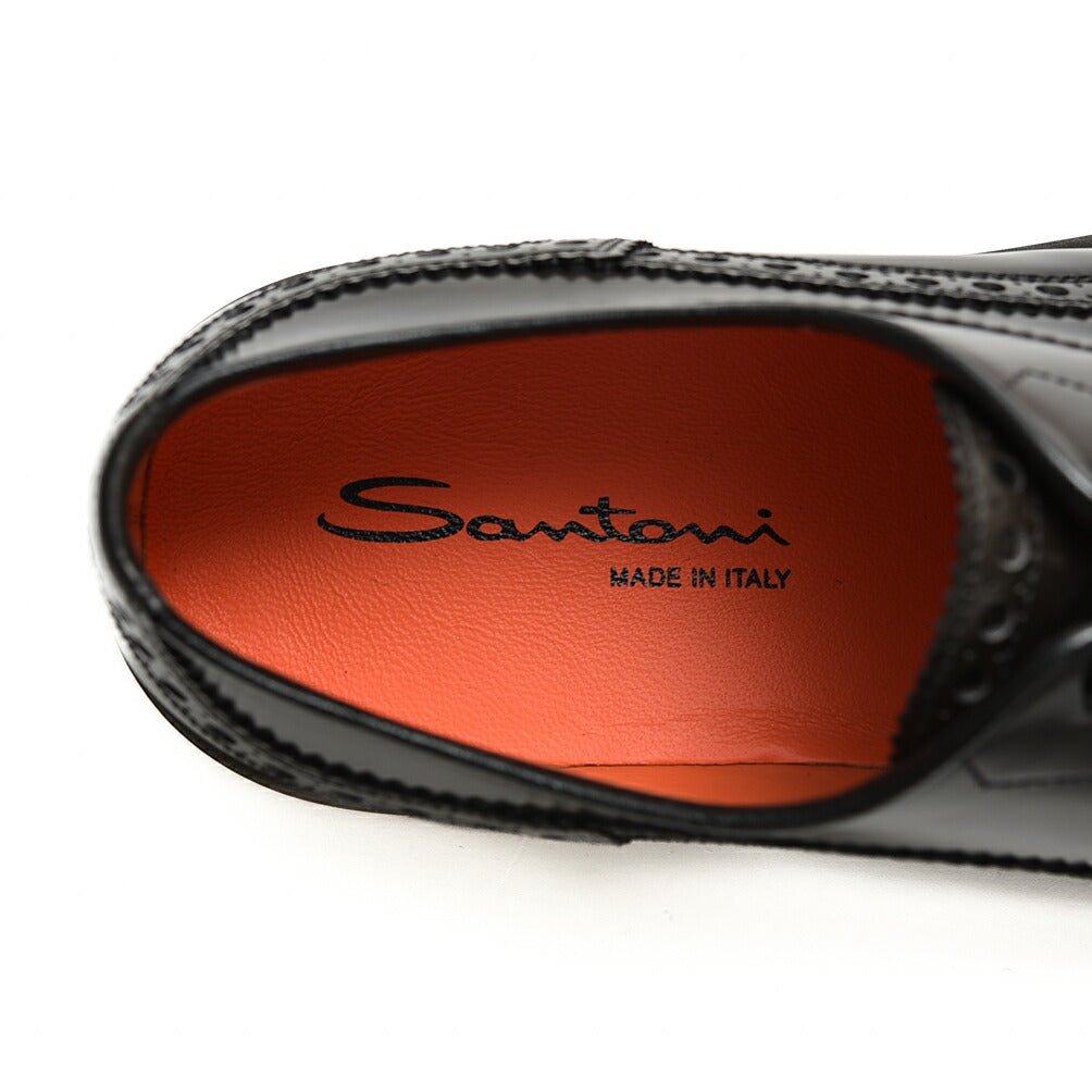 SANTONI "MGDT17099" アンティークドレザーブローグレースアップダービーシューズ|GUARDAROBA MILANO OFFICIAL STORE