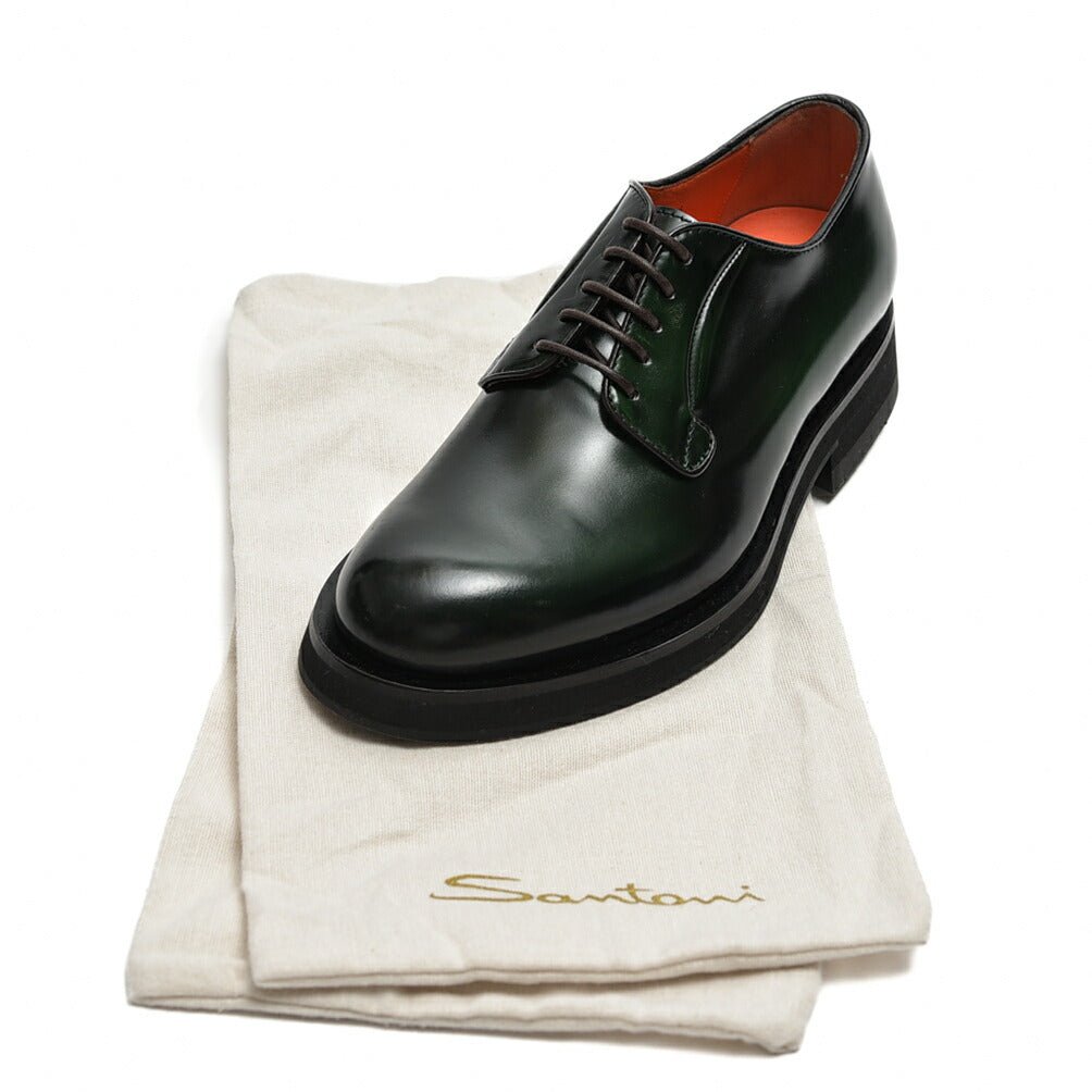 SALE|SANTONI アンティークドレザーレースアップダービーシューズ MCCN17774|385160 - 6h|GUARDAROBA MILANO OFFICIAL STORE