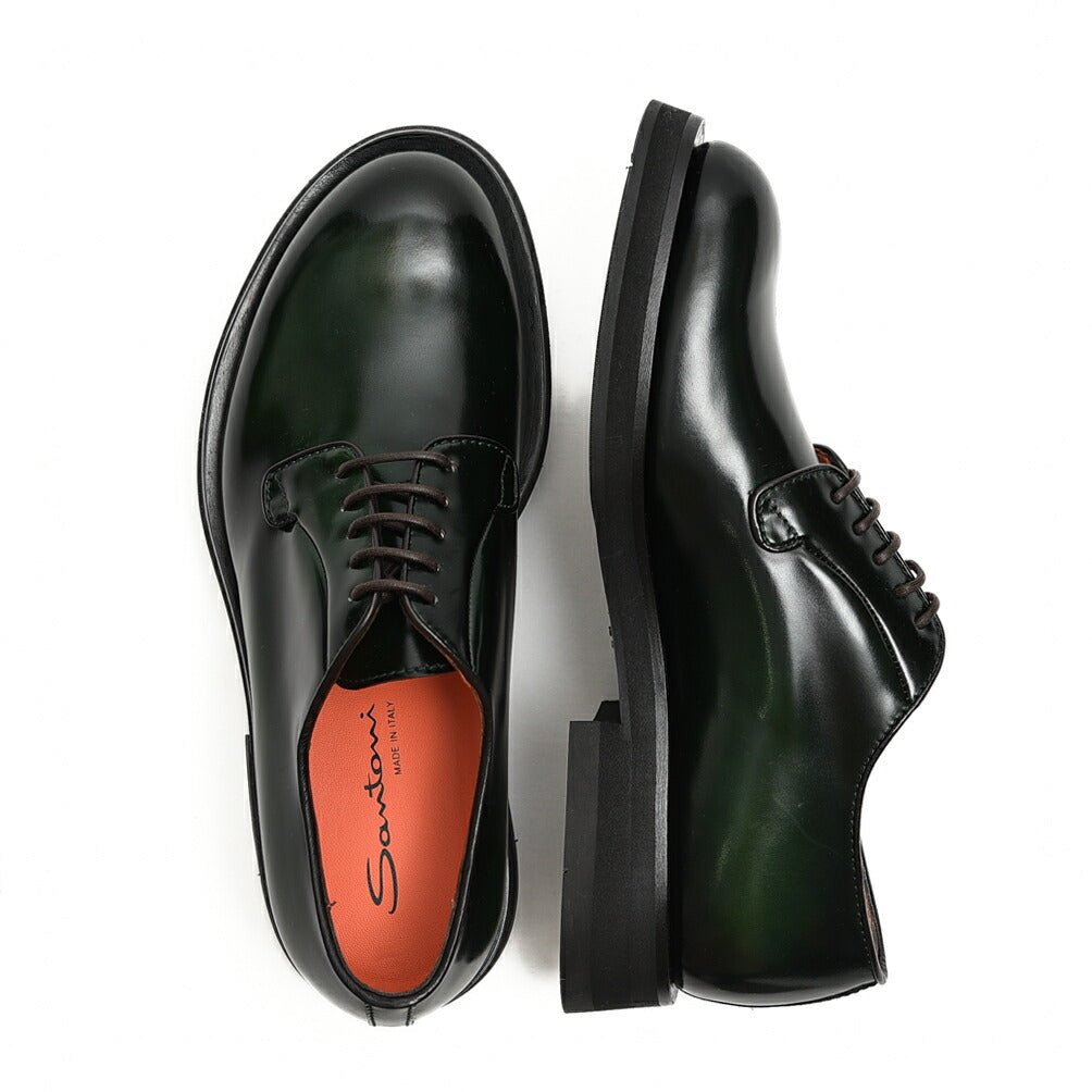 SALE|SANTONI アンティークドレザーレースアップダービーシューズ MCCN17774|385160 - 6h|GUARDAROBA MILANO OFFICIAL STORE