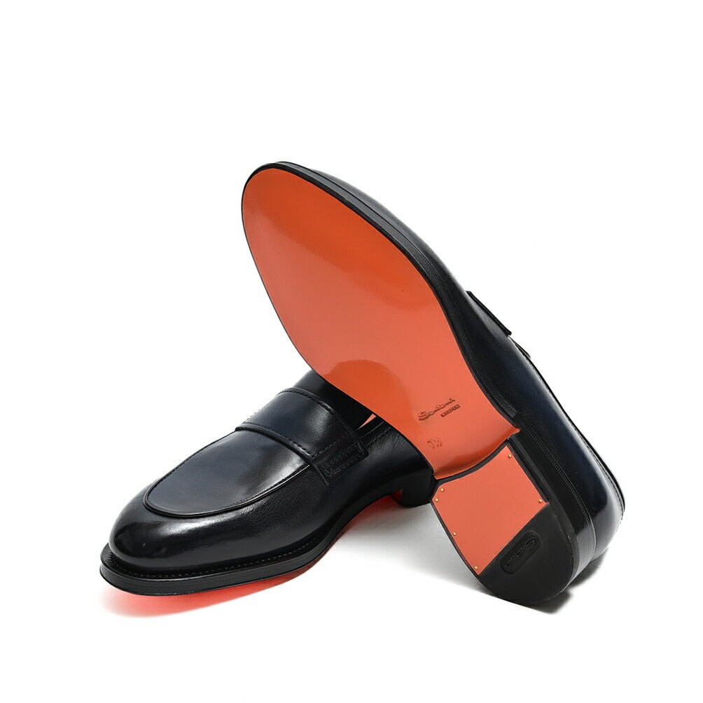 SALE|SANTONI アンティークドレザー ペニーローファー MCCO17745|383649 - 7h|GUARDAROBA MILANO OFFICIAL STORE