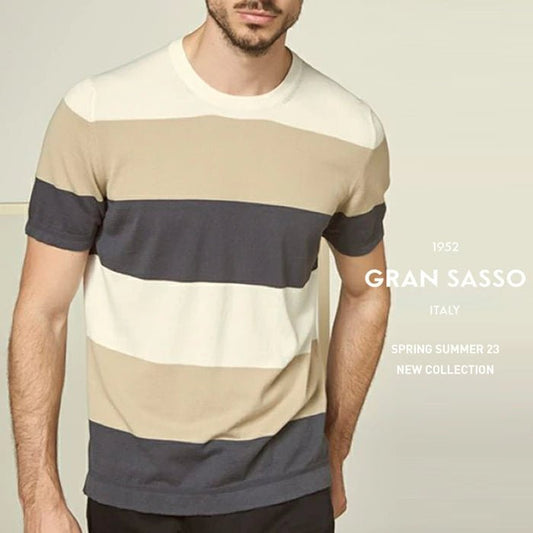 【GRAN SASSO】「サステナビリティ」を体現する！オーガニックコットン100%のニットTシャツ - GUARDAROBA MILANO OFFICIAL STORE