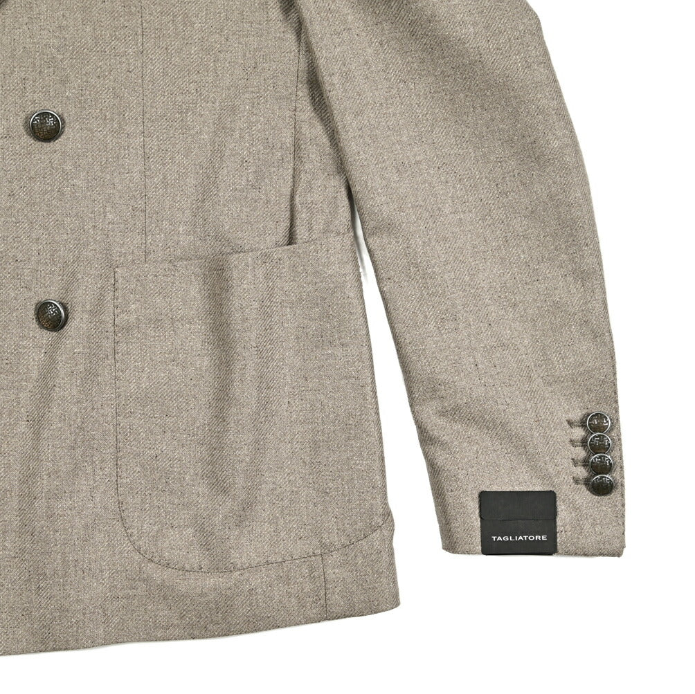 【10%OFFクーポン】TAGLIATORE シルク100% 6Bダブルテーラードジャケット / 1SVS20K｜GUARDAROBA MILANO OFFICIAL STORE
