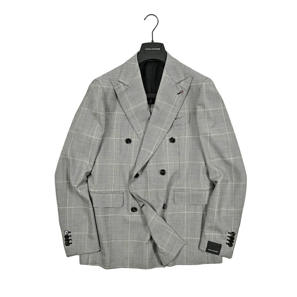 【10%OFFクーポン】TAGLIATORE ヴァージンウール100% 6Bダブルテーラードスーツ / 2SVS20B11｜GUARDAROBA MILANO OFFICIAL STORE