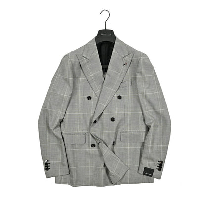 【10%OFFクーポン】TAGLIATORE ヴァージンウール100% 6Bダブルテーラードスーツ / 2SVS20B11｜GUARDAROBA MILANO OFFICIAL STORE