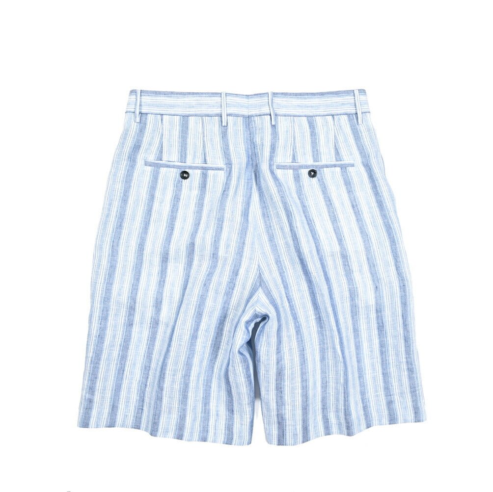 【10%OFFクーポン】TAGLIATORE リネン100% ツータックバミューダショーツ(ハーフパンツ) / B - CABANA｜GUARDAROBA MILANO OFFICIAL STORE