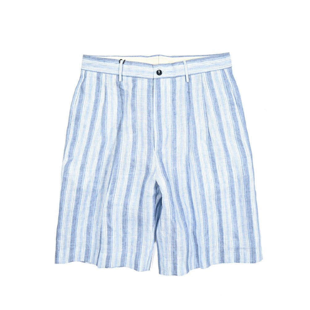 【10%OFFクーポン】TAGLIATORE リネン100% ツータックバミューダショーツ(ハーフパンツ) / B - CABANA｜GUARDAROBA MILANO OFFICIAL STORE