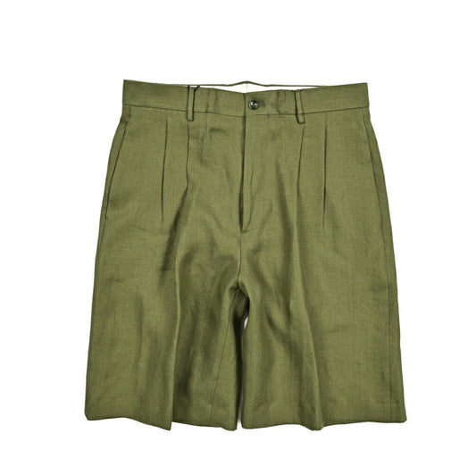 【10%OFFクーポン】TAGLIATORE リネン100% ツータックバミューダショーツ(ハーフパンツ) / B - CABANA｜GUARDAROBA MILANO OFFICIAL STORE