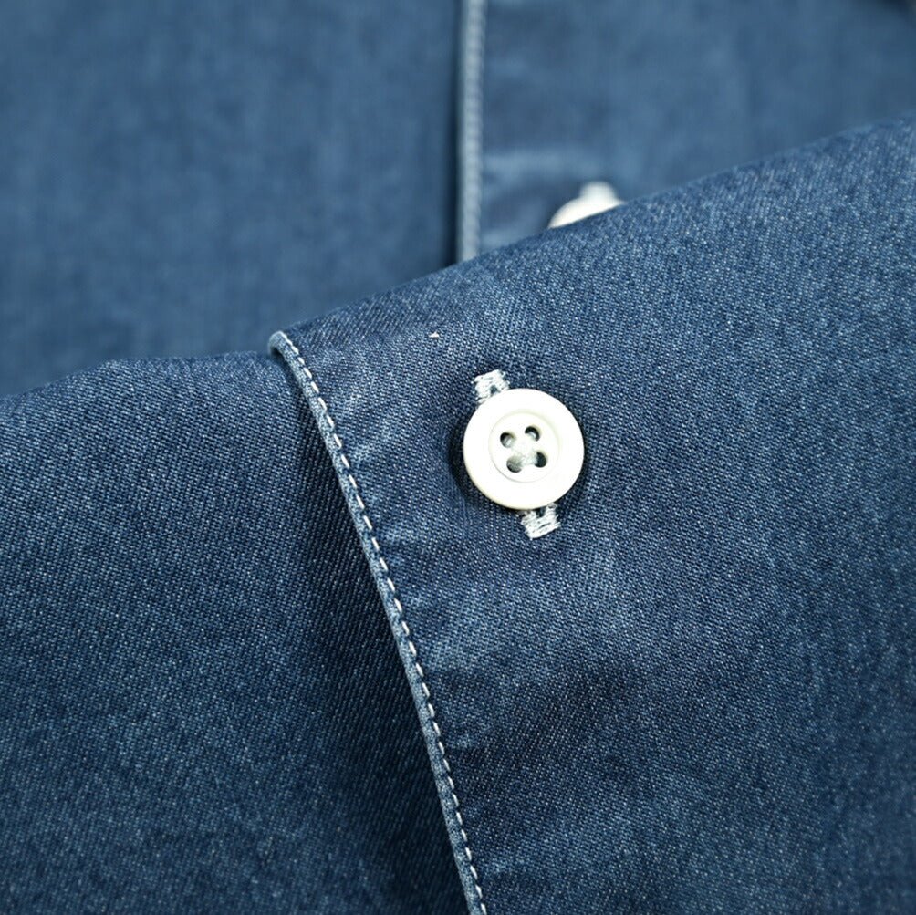【10%OFFクーポン】TAGLIATORE コットン100% 半袖デニムシャツ / BIARRITZ｜GUARDAROBA MILANO OFFICIAL STORE