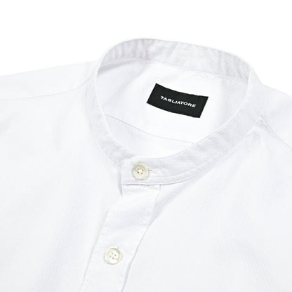 【10%OFFクーポン】TAGLIATORE コットン100% バンドカラーシャツ / CANNES｜GUARDAROBA MILANO OFFICIAL STORE