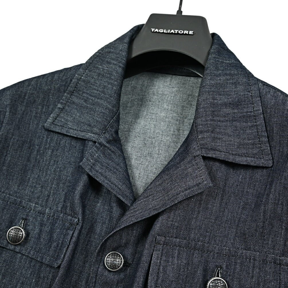 【10%OFFクーポン】TAGLIATORE コットン100% オープンカラーサファリシャツ / G - TEMPEST｜GUARDAROBA MILANO OFFICIAL STORE