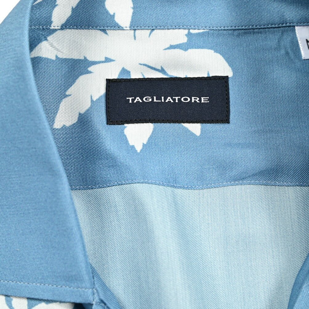 【10%OFFクーポン】TAGLIATORE コットン100% オープンカラー半袖シャツ / HAWAII｜GUARDAROBA MILANO OFFICIAL STORE