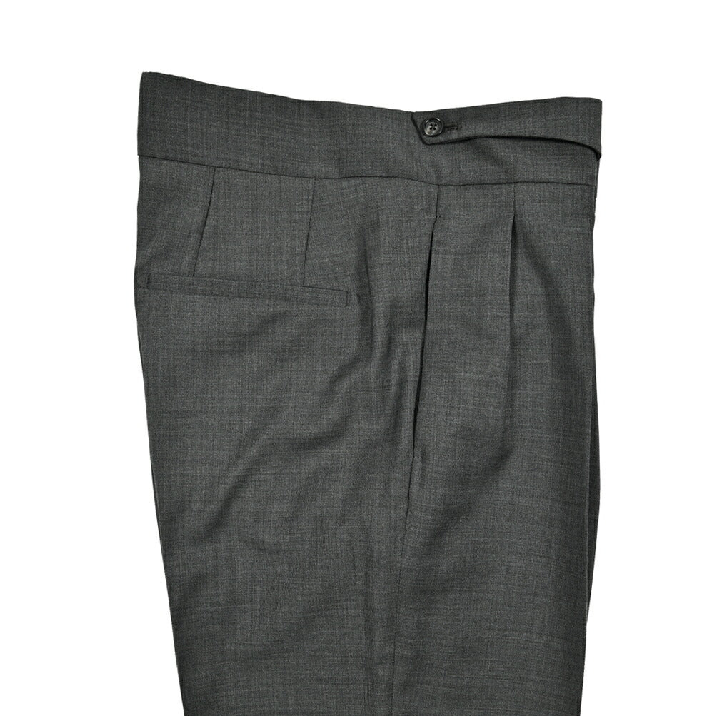 【10%OFFクーポン】TAGLIATORE ヴァージンウール100% ツータックベルトレススラックス / P - FRED24｜GUARDAROBA MILANO OFFICIAL STORE