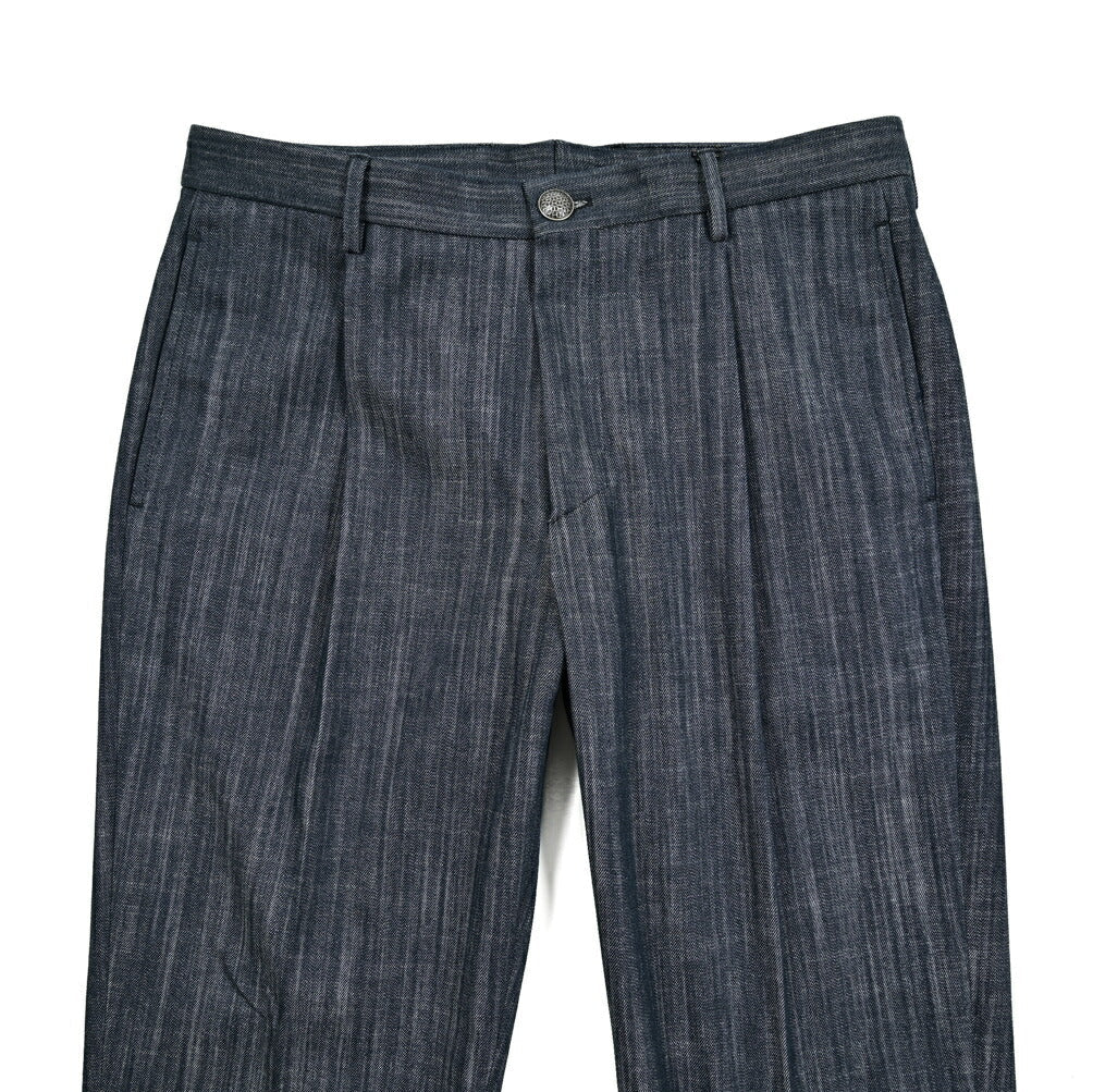 【10%OFFクーポン】TAGLIATORE コットン100% ワンタックデニムスラックス / P - JOEL14｜GUARDAROBA MILANO OFFICIAL STORE