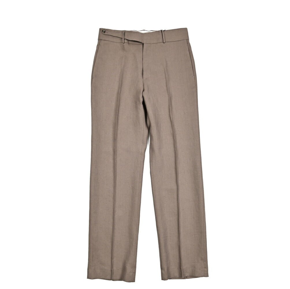 【10%OFFクーポン】TAGLIATORE リネン100% ノータックワイドスラックス / P - NAPLES / Exclusive Garment｜GUARDAROBA MILANO OFFICIAL STORE