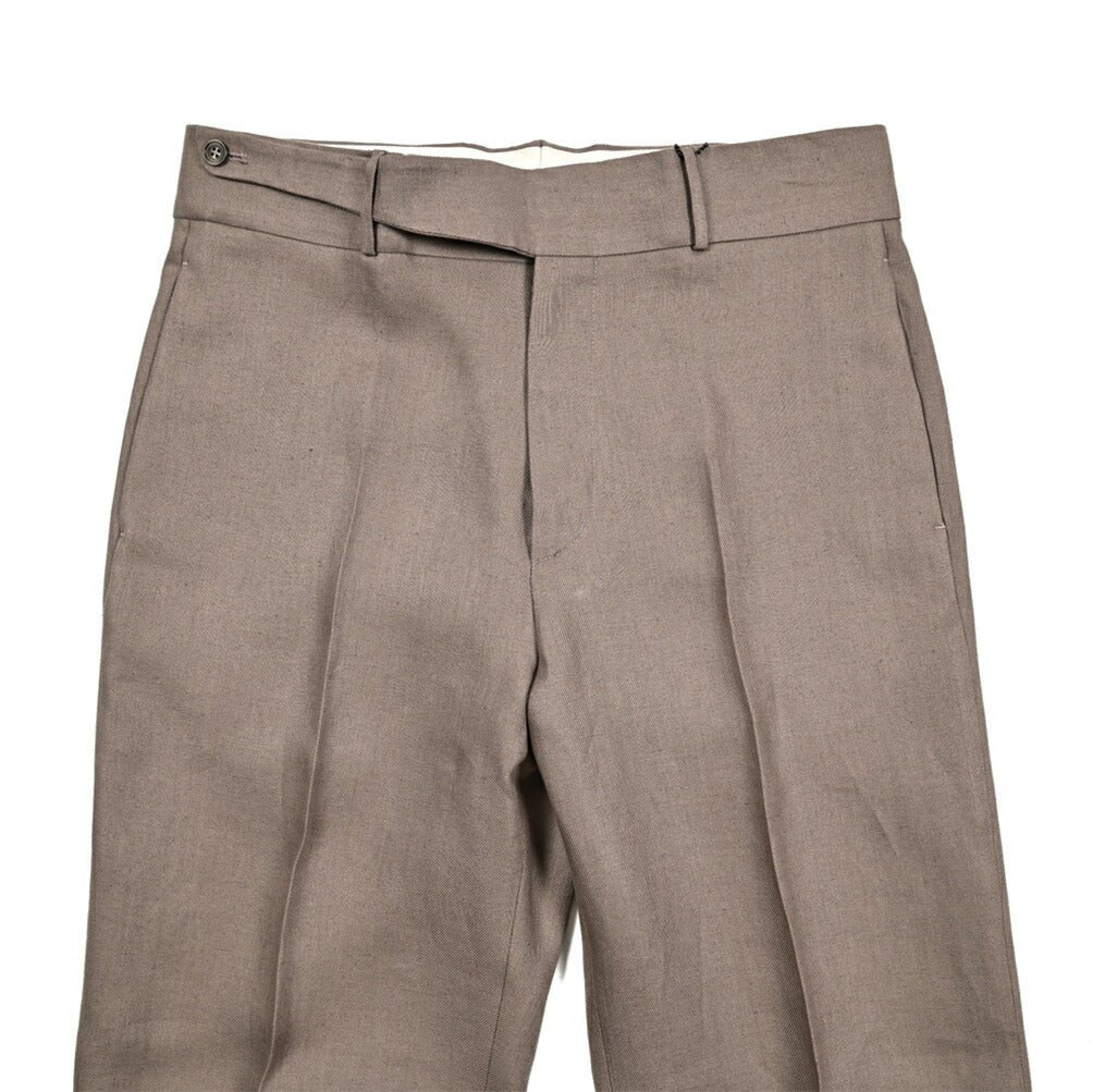 【10%OFFクーポン】TAGLIATORE リネン100% ノータックワイドスラックス / P - NAPLES / Exclusive Garment｜GUARDAROBA MILANO OFFICIAL STORE