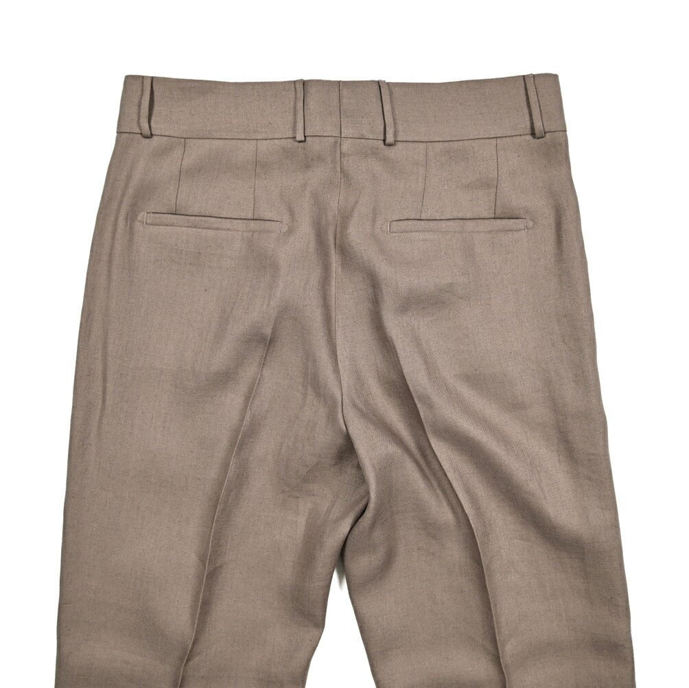 【10%OFFクーポン】TAGLIATORE リネン100% ノータックワイドスラックス / P - NAPLES / Exclusive Garment｜GUARDAROBA MILANO OFFICIAL STORE