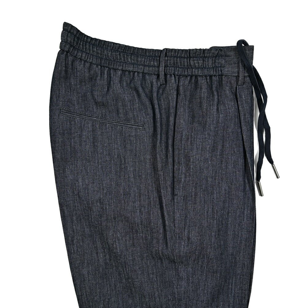 【10%OFFクーポン】TAGLIATORE コットン100% ワンタックドローコードデニムスラックス / P - NEWMAN｜GUARDAROBA MILANO OFFICIAL STORE