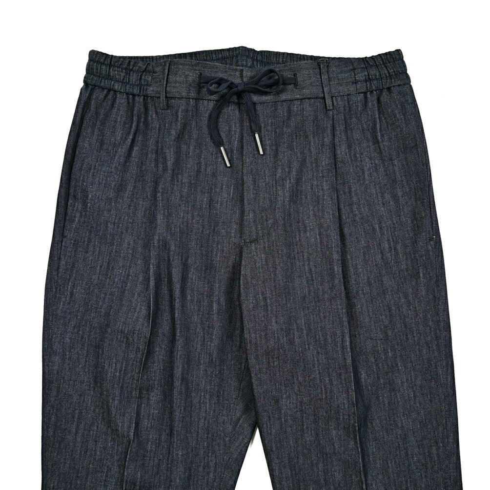 【10%OFFクーポン】TAGLIATORE コットン100% ワンタックドローコードデニムスラックス / P - NEWMAN｜GUARDAROBA MILANO OFFICIAL STORE