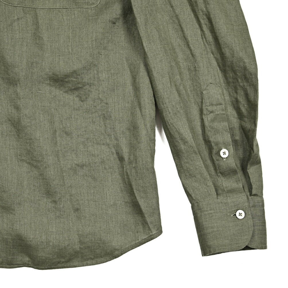 【10%OFFクーポン】TAGLIATORE リネン100% オープンカラーシャツ / ROWAN｜GUARDAROBA MILANO OFFICIAL STORE