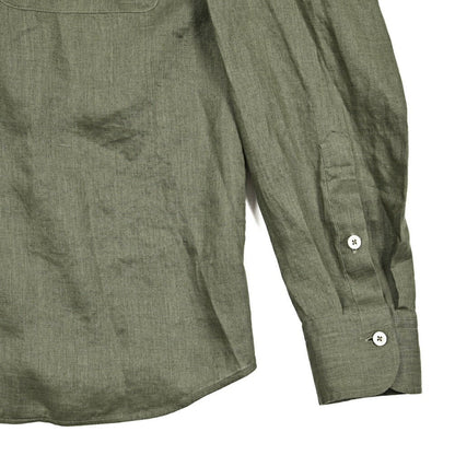 【10%OFFクーポン】TAGLIATORE リネン100% オープンカラーシャツ / ROWAN｜GUARDAROBA MILANO OFFICIAL STORE