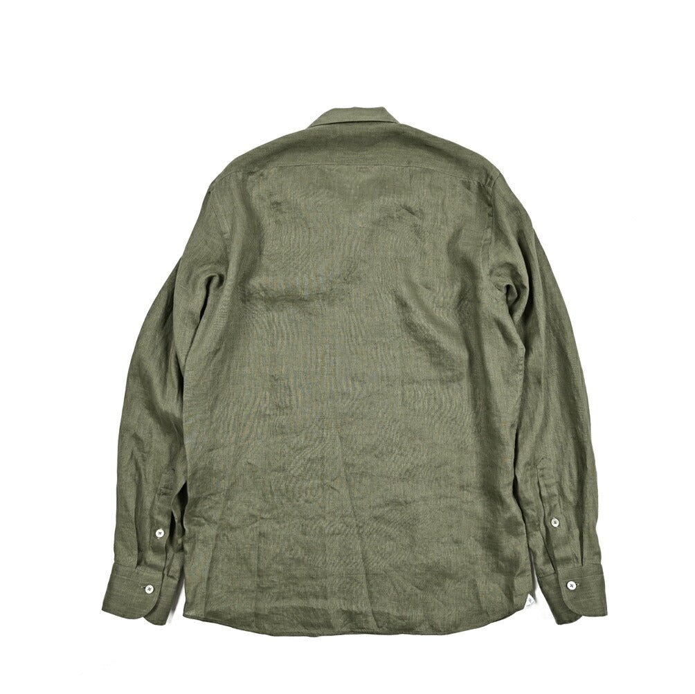 【10%OFFクーポン】TAGLIATORE リネン100% オープンカラーシャツ / ROWAN｜GUARDAROBA MILANO OFFICIAL STORE