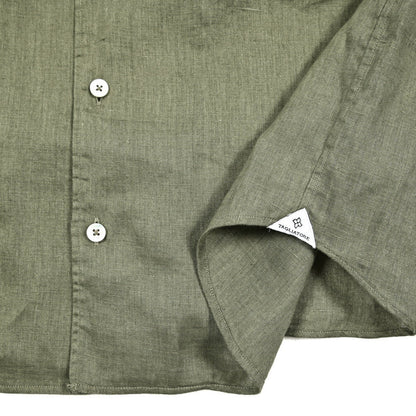 【10%OFFクーポン】TAGLIATORE リネン100% オープンカラーシャツ / ROWAN｜GUARDAROBA MILANO OFFICIAL STORE