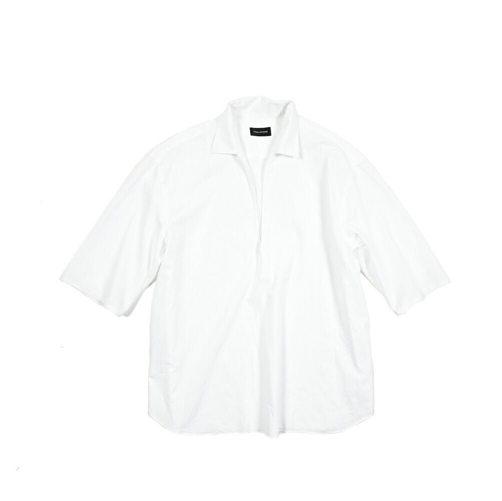 【10%OFFクーポン】TAGLIATORE コットン100% スキッパーカラーカプリシャツ(七分袖) / ZANTE｜GUARDAROBA MILANO OFFICIAL STORE