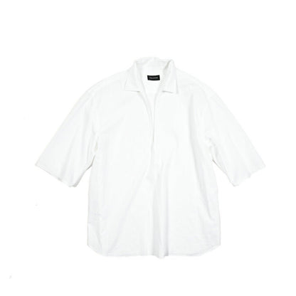 【10%OFFクーポン】TAGLIATORE コットン100% スキッパーカラーカプリシャツ(七分袖) / ZANTE｜GUARDAROBA MILANO OFFICIAL STORE
