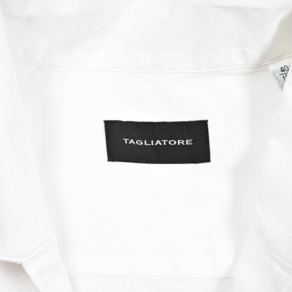 【10%OFFクーポン】TAGLIATORE コットン100% スキッパーカラーカプリシャツ(七分袖) / ZANTE｜GUARDAROBA MILANO OFFICIAL STORE