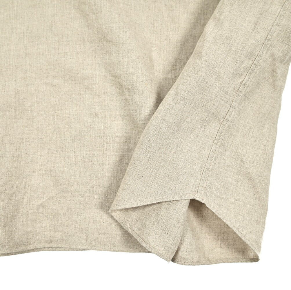 【10%OFFクーポン】TAGLIATORE リネン100% スキッパーカラーカプリシャツ(七分袖) / ZANTE｜GUARDAROBA MILANO OFFICIAL STORE