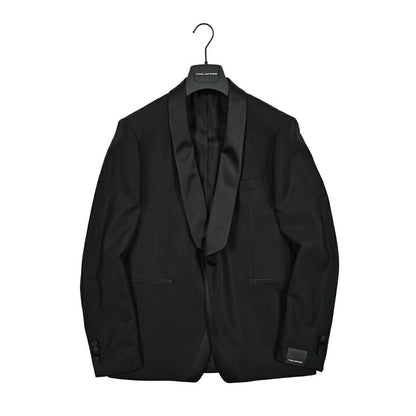 【10%OFFクーポン】TAGLIATORE ストレッチウール 1Bシングルタキシードジャケット / KFBRMARLY｜GUARDAROBA MILANO OFFICIAL STORE