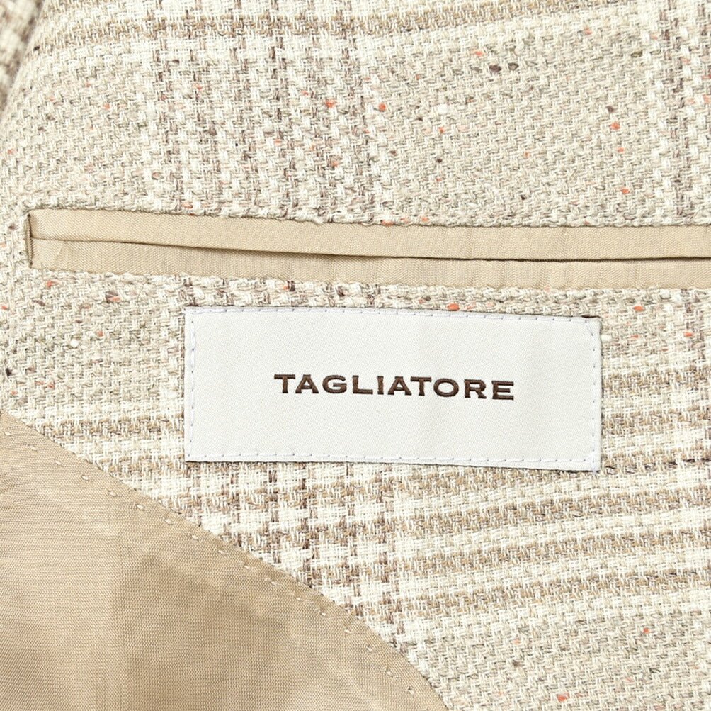 【10%OFFクーポン】TAGLIATORE コットンリネンシルク 2Bシングルテーラードジャケット / 1SMD22K｜GUARDAROBA MILANO OFFICIAL STORE