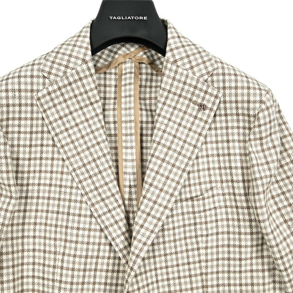 【10%OFFクーポン】TAGLIATORE リネンコットン 2Bシングルテーラードジャケット / 1SMD22K / Exclusive Garment｜GUARDAROBA MILANO OFFICIAL STORE