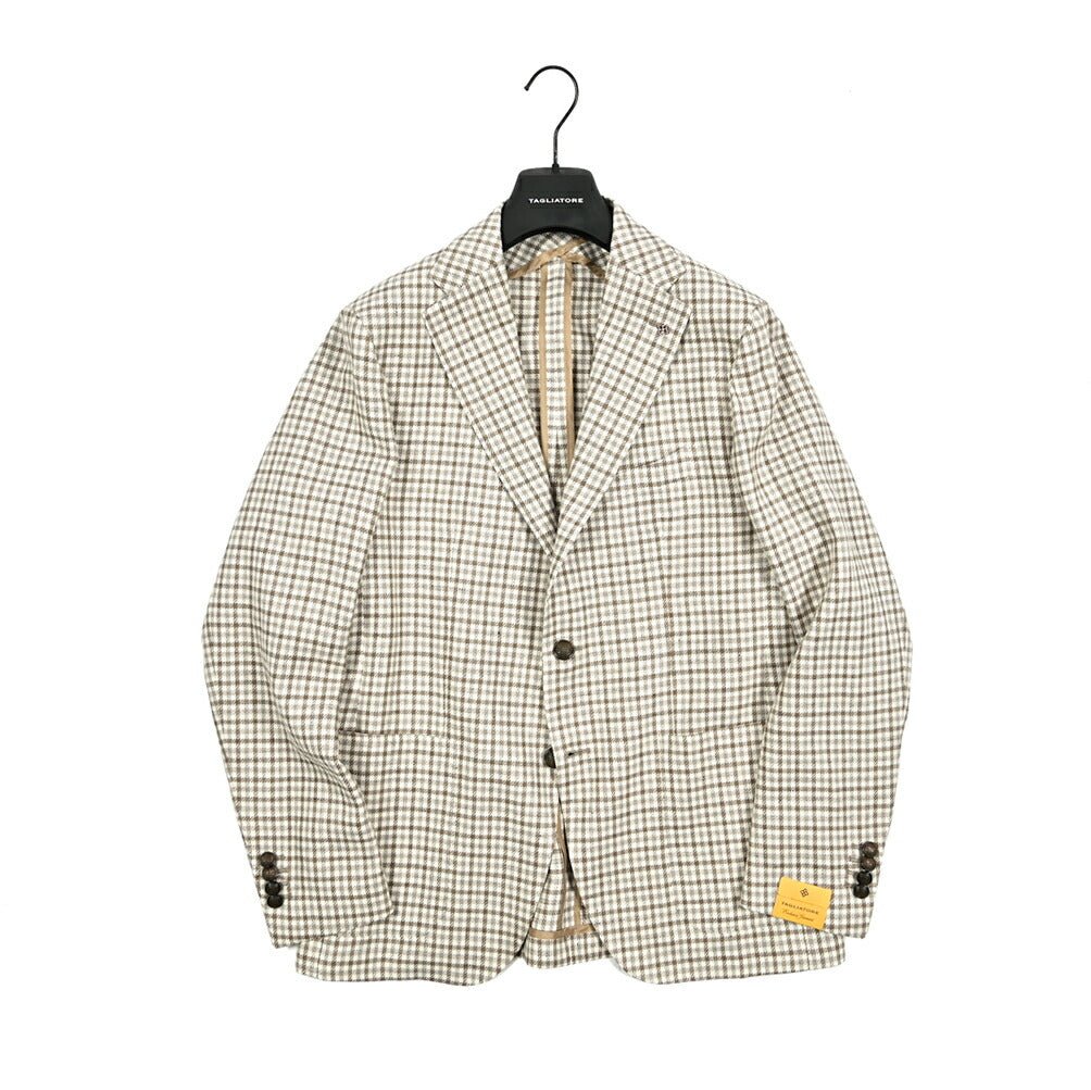 【10%OFFクーポン】TAGLIATORE リネンコットン 2Bシングルテーラードジャケット / 1SMD22K / Exclusive Garment｜GUARDAROBA MILANO OFFICIAL STORE
