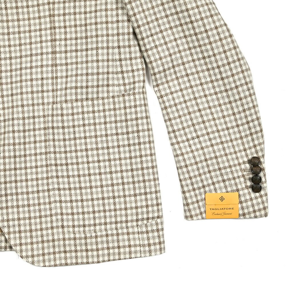 【10%OFFクーポン】TAGLIATORE リネンコットン 2Bシングルテーラードジャケット / 1SMD22K / Exclusive Garment｜GUARDAROBA MILANO OFFICIAL STORE