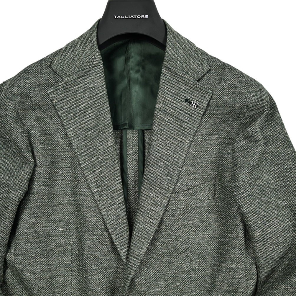 【10%OFFクーポン】TAGLIATORE リネンコットン 2Bシングルテーラードジャケット / 1SMJ22K｜GUARDAROBA MILANO OFFICIAL STORE
