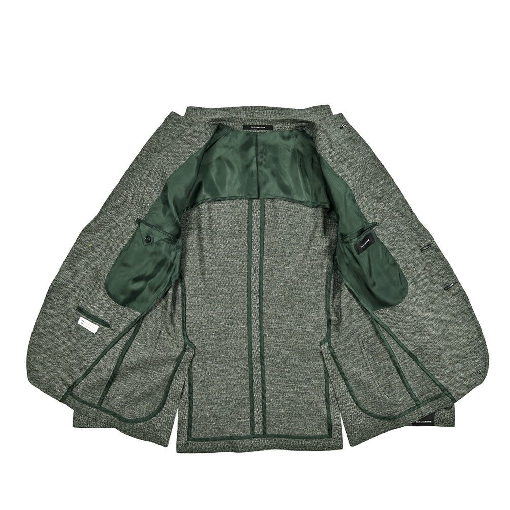 【10%OFFクーポン】TAGLIATORE リネンコットン 2Bシングルテーラードジャケット / 1SMJ22K｜GUARDAROBA MILANO OFFICIAL STORE