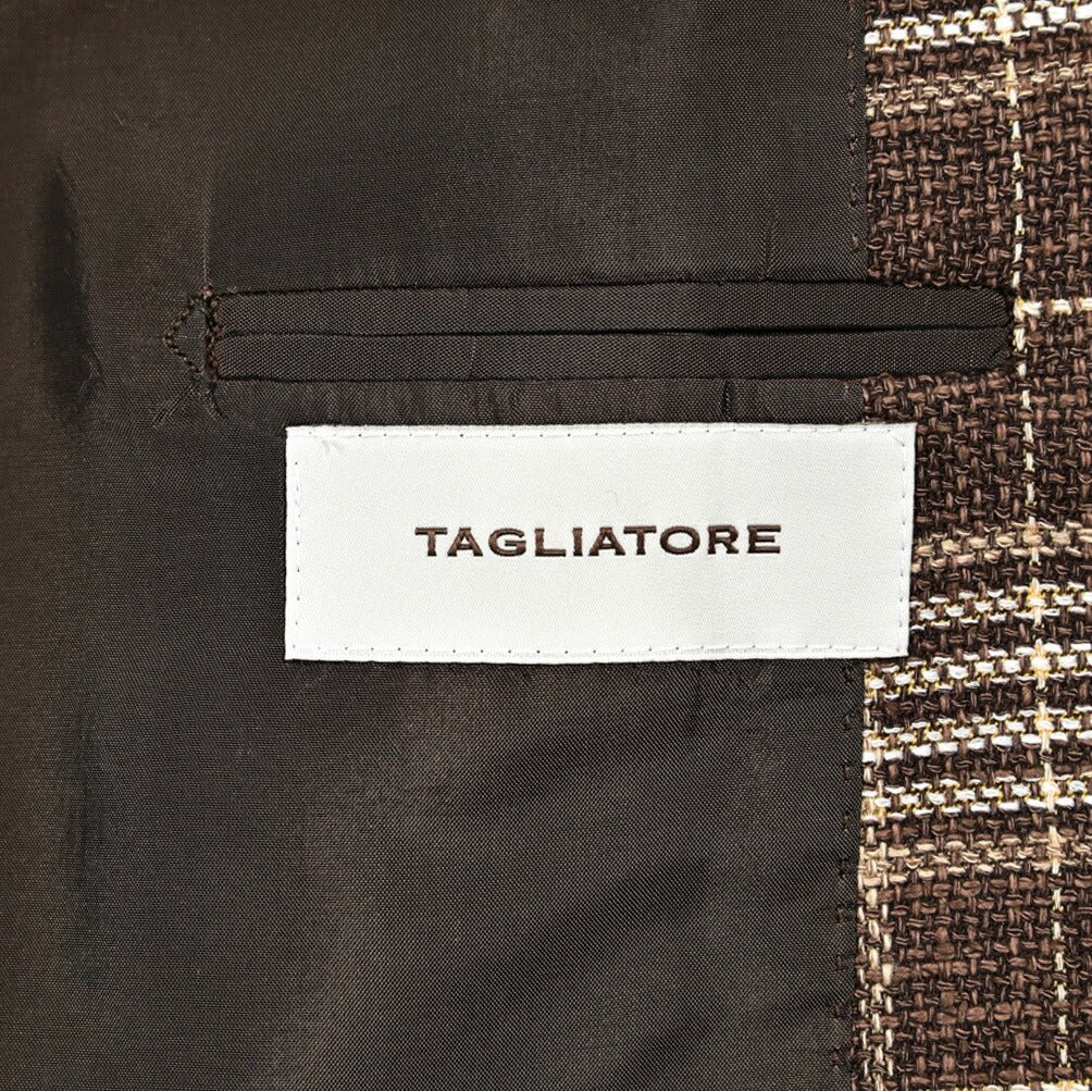【10%OFFクーポン】TAGLIATORE ウールシルクコットン 2Bシングルテーラードジャケット / 1SVS22K｜GUARDAROBA MILANO OFFICIAL STORE