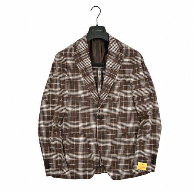 【10%OFFクーポン】TAGLIATORE ウールシルクコットン 2Bシングルテーラードジャケット / 1SVS22K｜GUARDAROBA MILANO OFFICIAL STORE