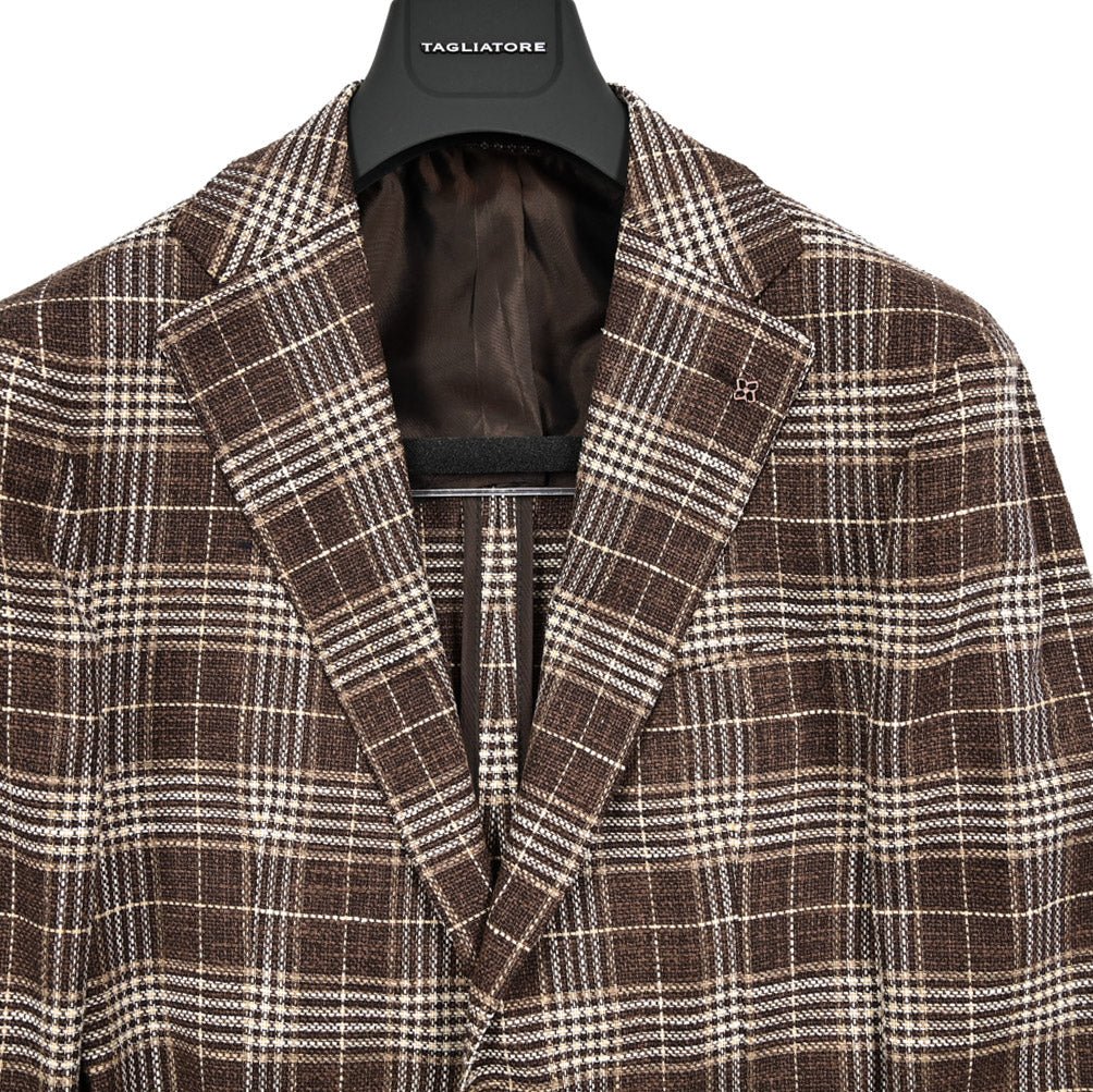 【10%OFFクーポン】TAGLIATORE ウールシルクコットン 2Bシングルテーラードジャケット / 1SVS22K｜GUARDAROBA MILANO OFFICIAL STORE