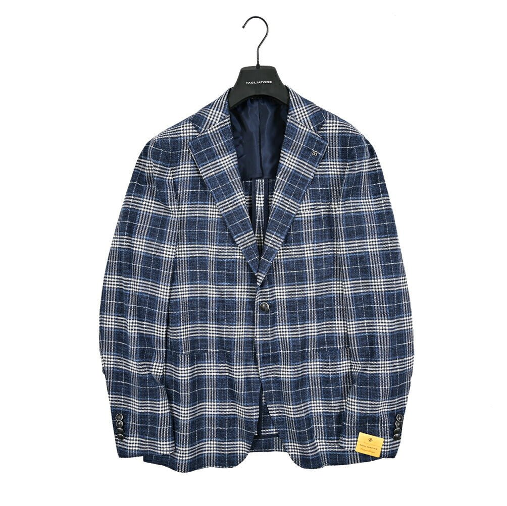 【10%OFFクーポン】TAGLIATORE ウールシルクコットン 2Bシングルテーラードジャケット / 1SVS22K / Exclusive Garment｜GUARDAROBA MILANO OFFICIAL STORE