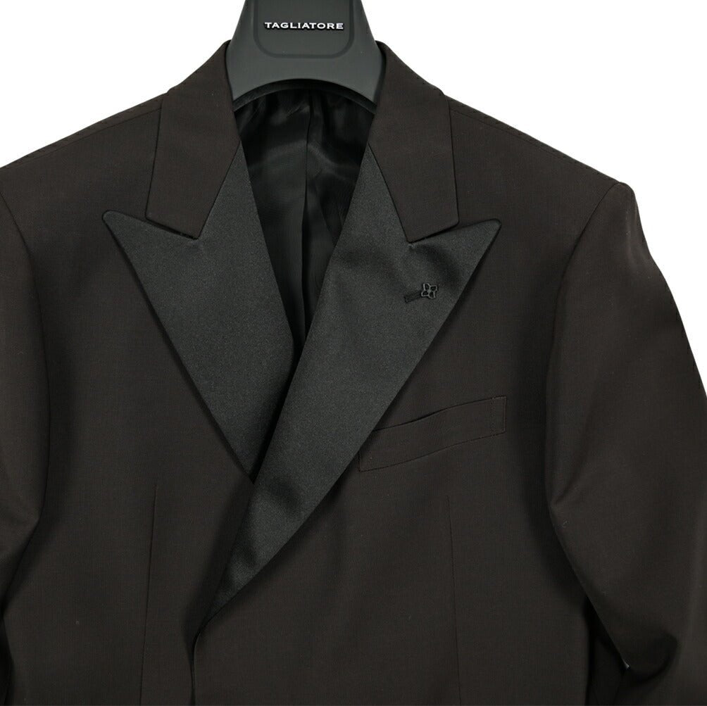 【10%OFFクーポン】TAGLIATORE ストレッチウール 2Bダブルタキシードジャケット / KFBRMARLY｜GUARDAROBA MILANO OFFICIAL STORE