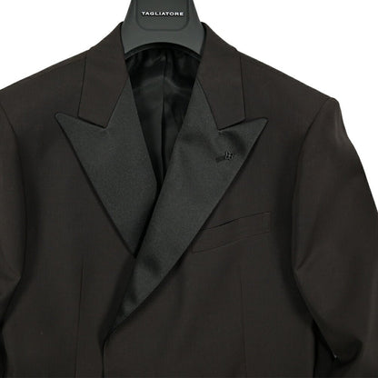 【10%OFFクーポン】TAGLIATORE ストレッチウール 2Bダブルタキシードジャケット / KFBRMARLY｜GUARDAROBA MILANO OFFICIAL STORE