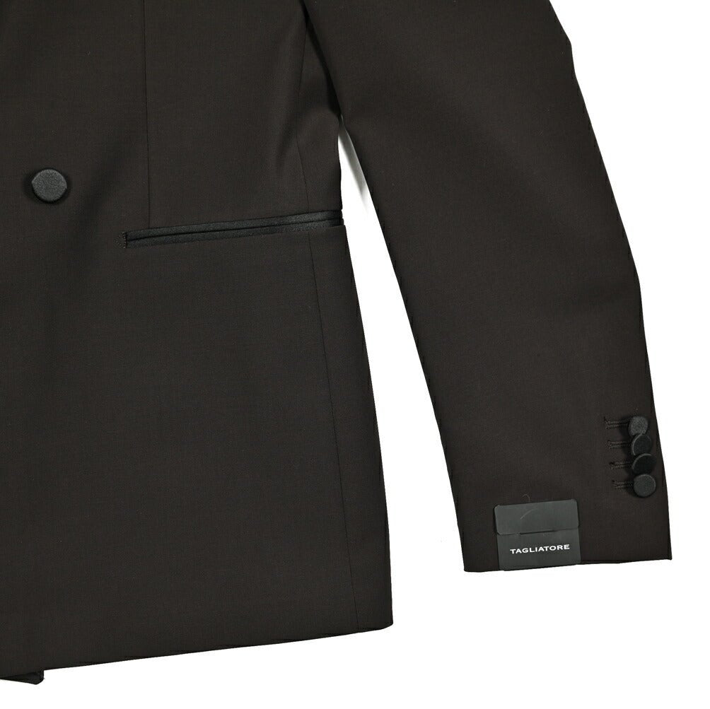 【10%OFFクーポン】TAGLIATORE ストレッチウール 2Bダブルタキシードジャケット / KFBRMARLY｜GUARDAROBA MILANO OFFICIAL STORE