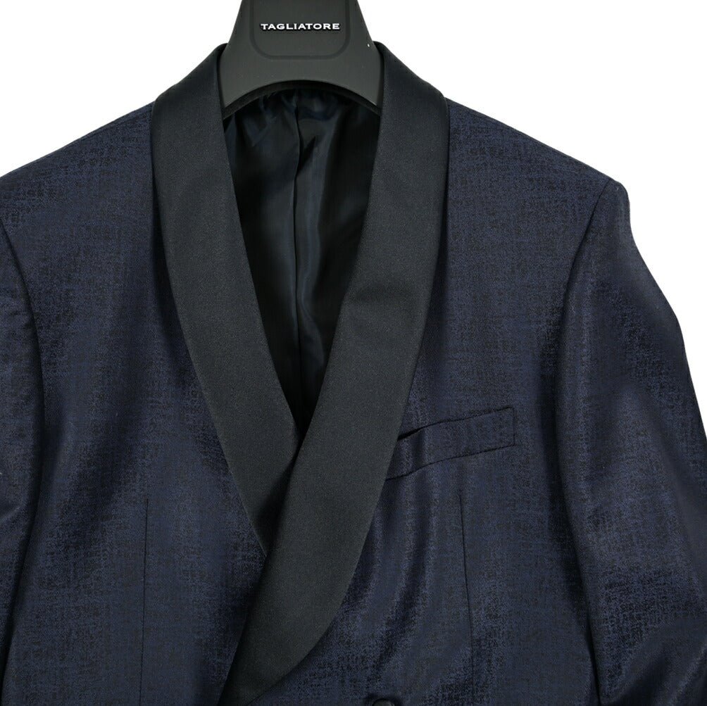 【10%OFFクーポン】TAGLIATORE ストレッチウール 2Bダブルタキシードジャケット / KFBRMARQUISE｜GUARDAROBA MILANO OFFICIAL STORE