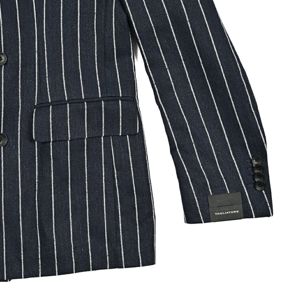 【10%OFFクーポン】TAGLIATORE リネン 6Bダブルテーラードジャケット/ 1SNY10B｜GUARDAROBA MILANO OFFICIAL STORE