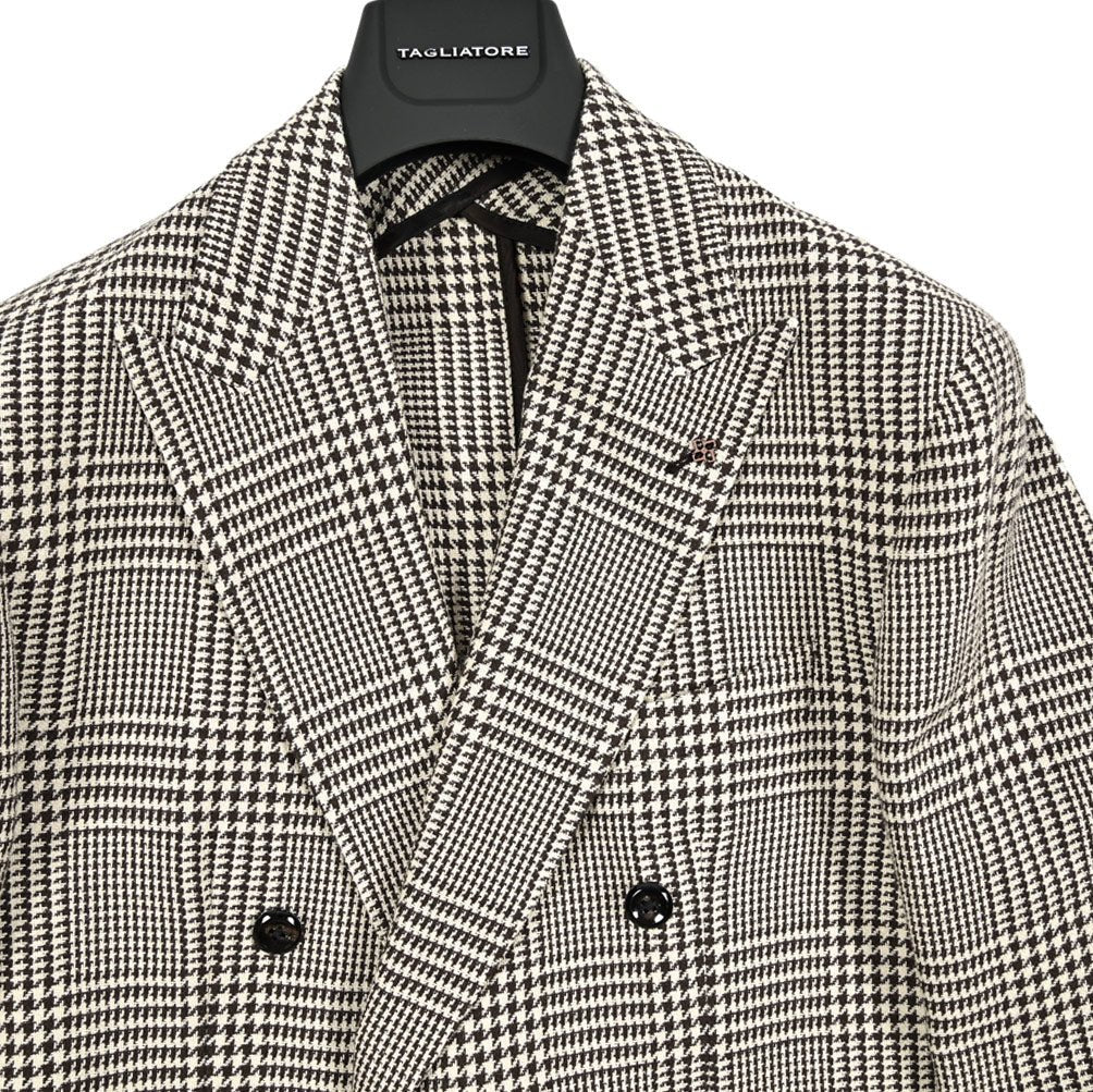 【10%OFFクーポン】TAGLIATORE コットンリネン 6Bダブルテーラードジャケット / 1SNY1B / Exclusive Garment｜GUARDAROBA MILANO OFFICIAL STORE