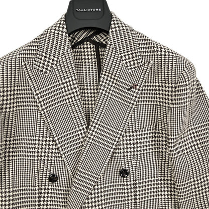 【10%OFFクーポン】TAGLIATORE コットンリネン 6Bダブルテーラードジャケット / 1SNY1B / Exclusive Garment｜GUARDAROBA MILANO OFFICIAL STORE