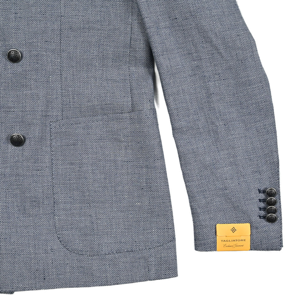 【10%OFFクーポン】TAGLIATORE リネンコットン 6Bダブルテーラードジャケット / 1SVS20K｜GUARDAROBA MILANO OFFICIAL STORE