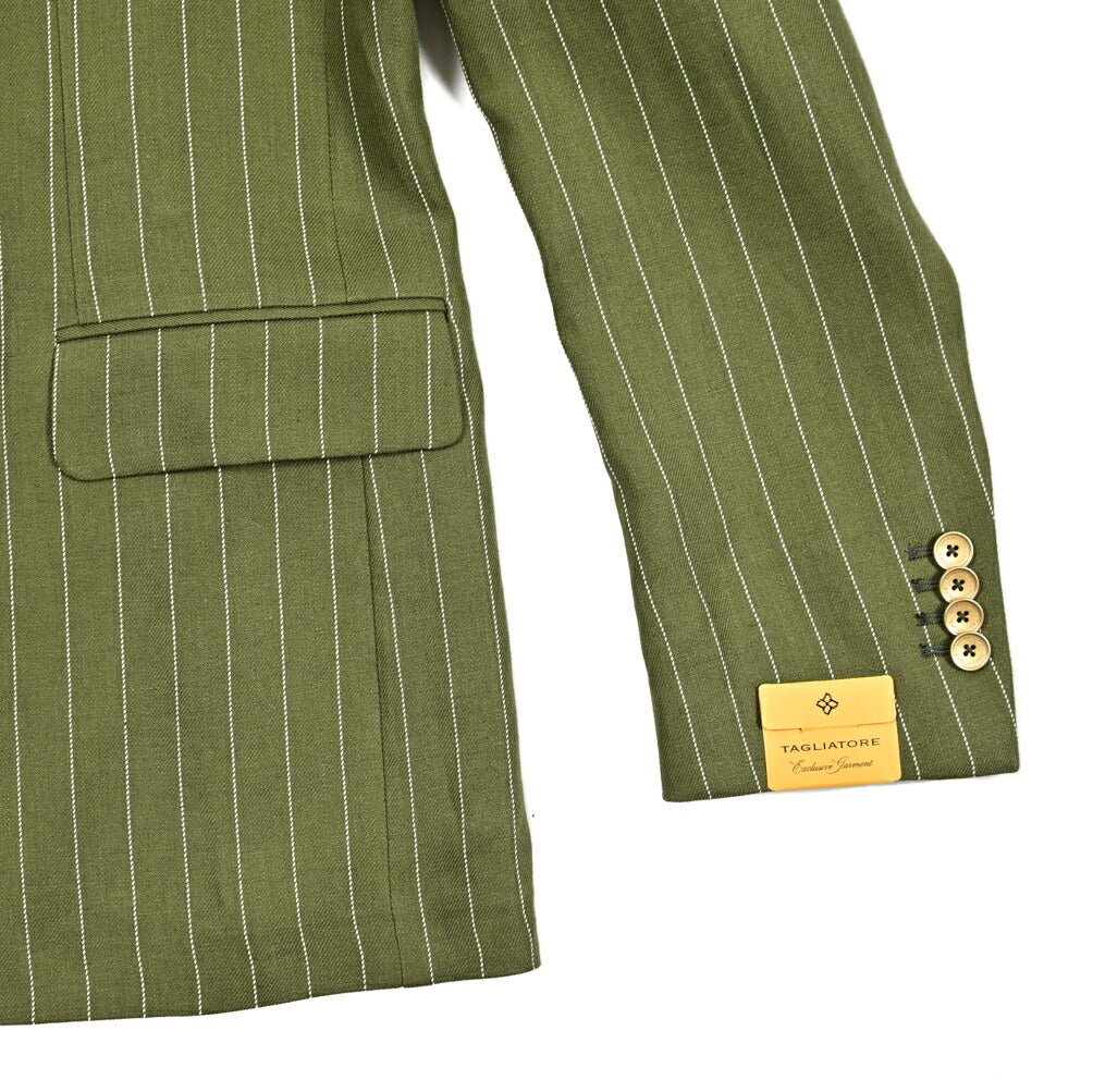 【10%OFFクーポン】TAGLIATORE リネン 6Bダブルテーラードスーツ / 2SNY10BNT｜GUARDAROBA MILANO OFFICIAL STORE